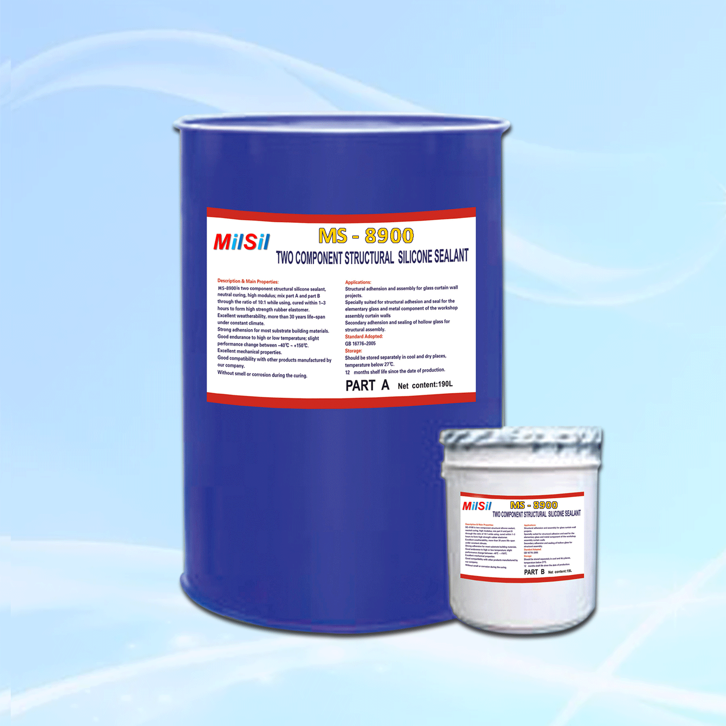 MS-8900 Two Component Structural Silicone Sealant