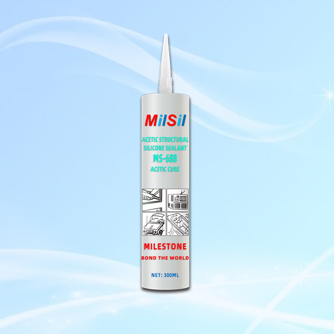 MS-688 Acetic Structural Silicone Sealant
