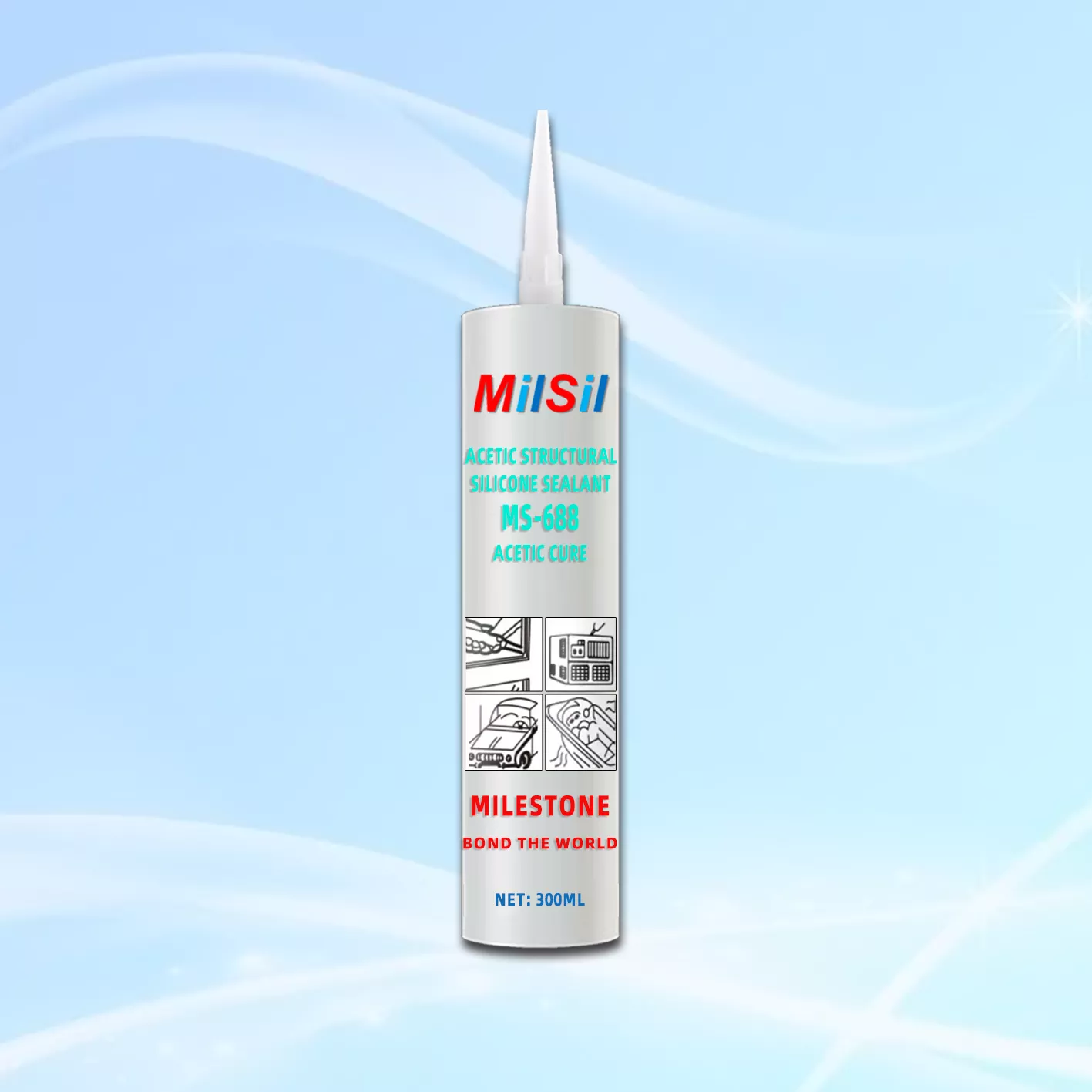 MS-688 Acetic Structural Silicone Sealant